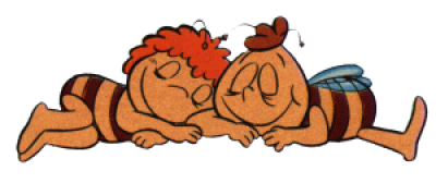 Biene Maya und ihr Freund Willy.